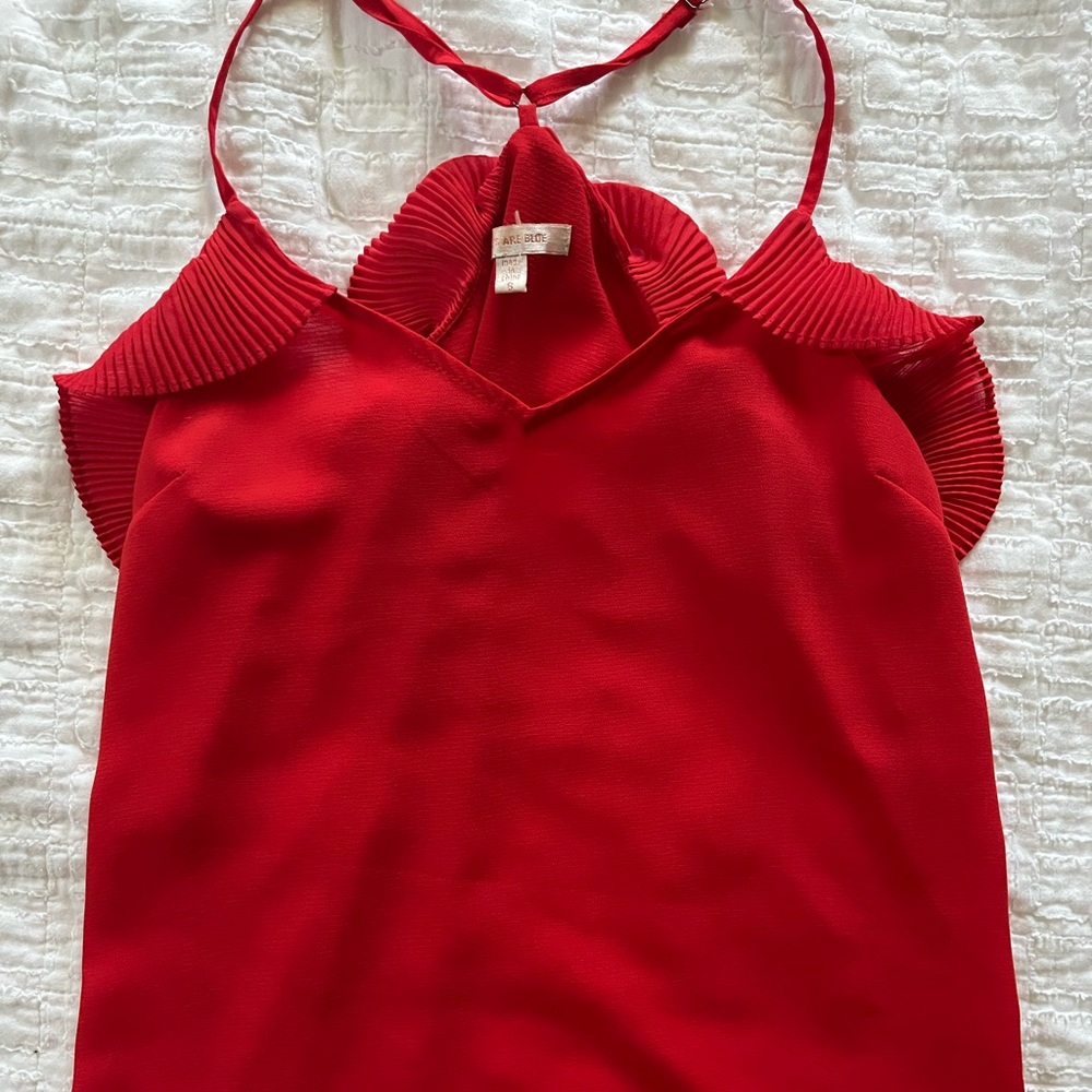 Red Skies Are Blue satin tank